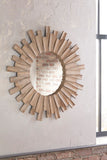 Donna Rustic Sunburst Accent Mirror