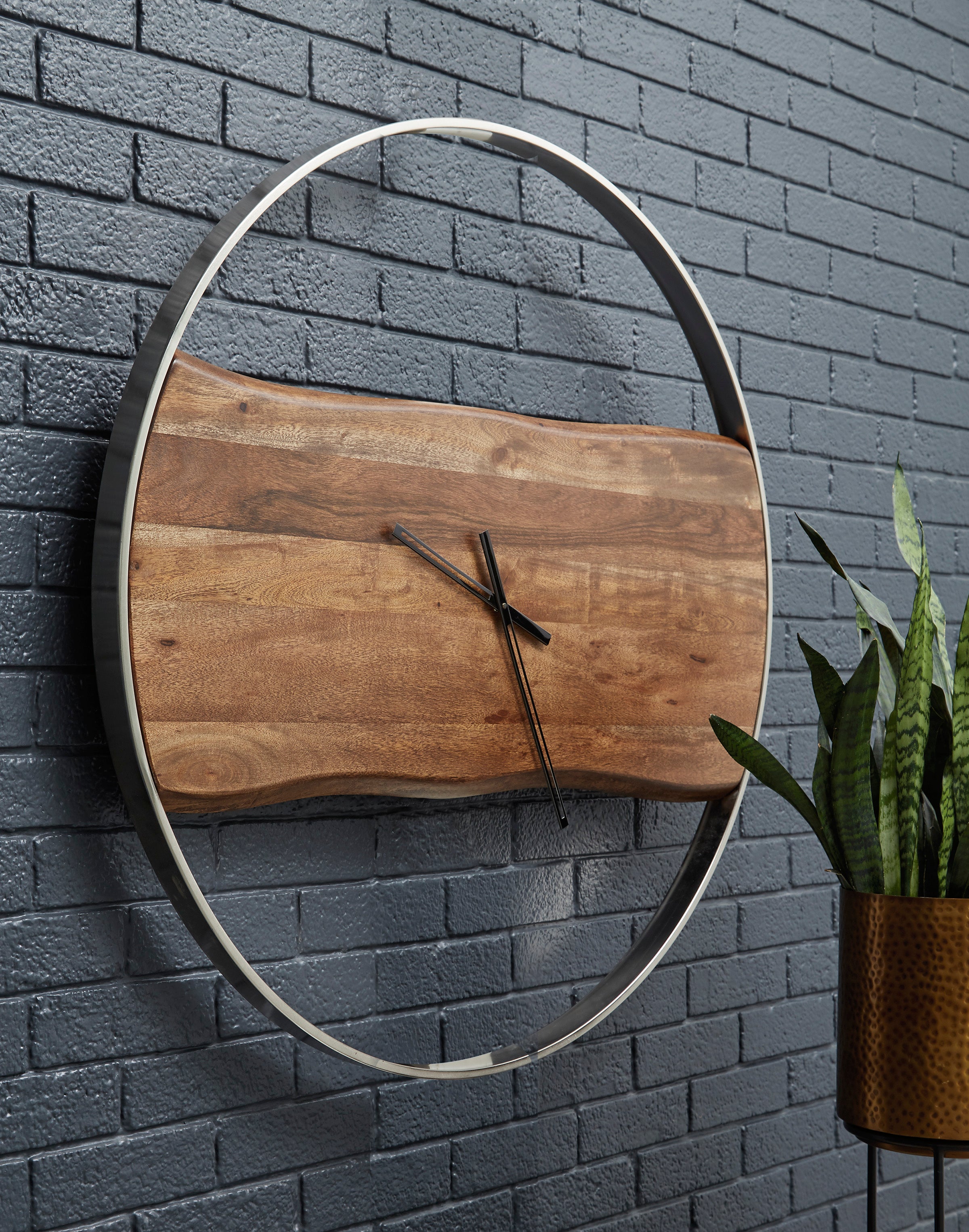 Faux Live Edge Wall Clock