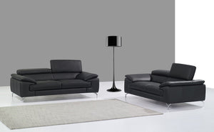 Andy Leather Living Room Collection in 5 Color Options