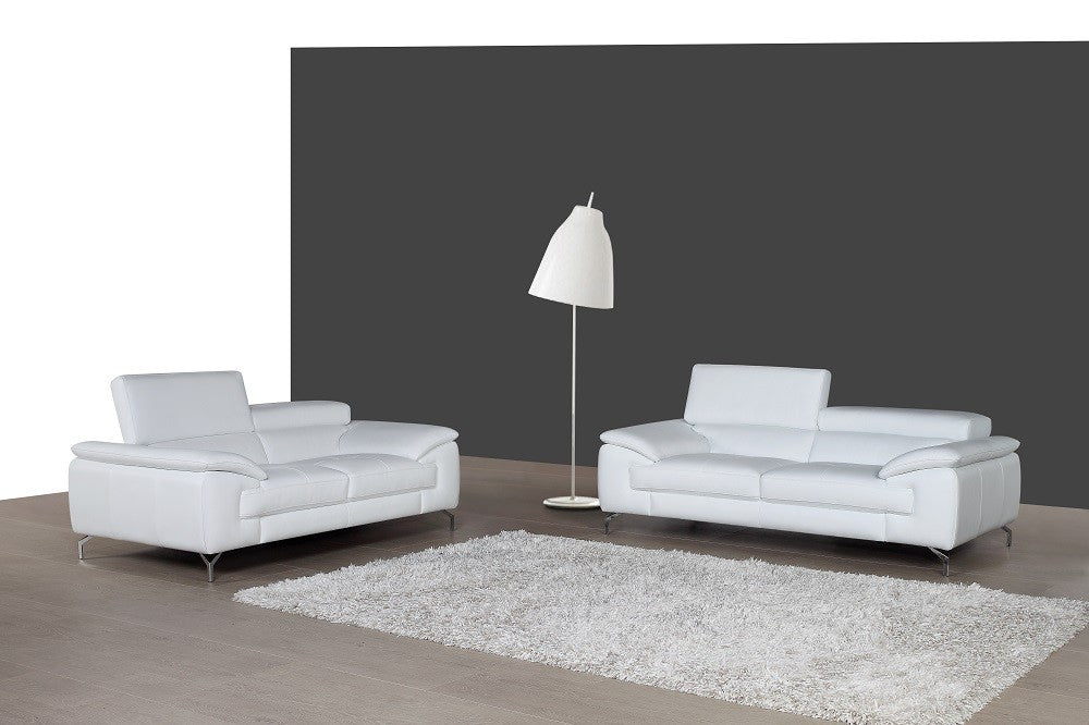 Andy Leather Living Room Collection in 5 Color Options