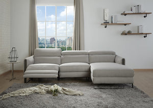 Anthony Chalk Fabric Reclining Sectional