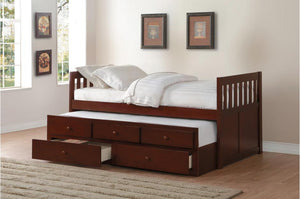 Ryan Twin Trundle Bed in  4 Color Options