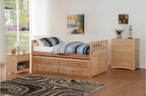 Ryan Twin Trundle Bed in  4 Color Options