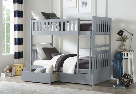 Ryan Bunk Bed in 3 Sizes and 4 Color Options