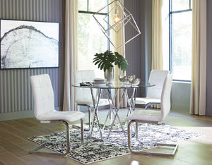 Mindy Round Glass Dining Room Collection