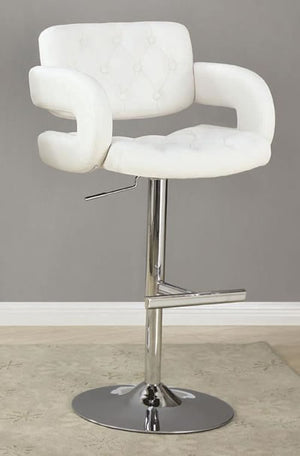 Contemporary Adjustable Height Barstool in 3 Color Options