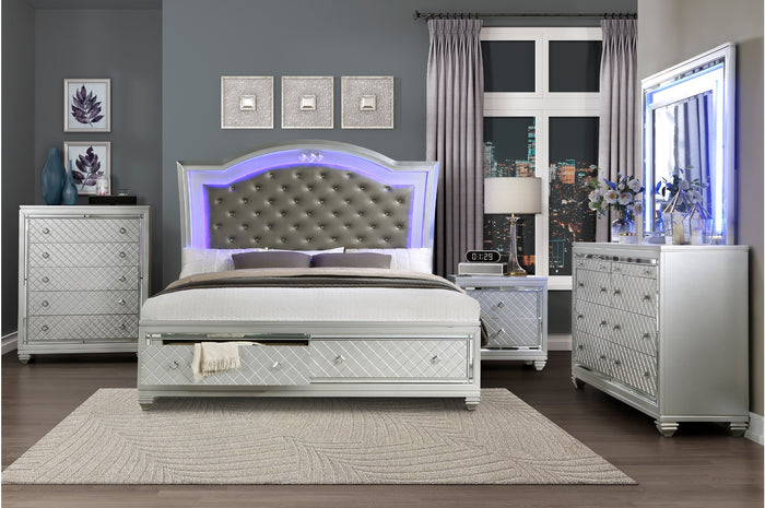 Lee Storage  Bedroom Collection with LED Lighting