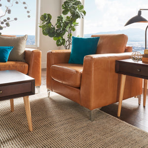 Caramel Leather Living Room Collection