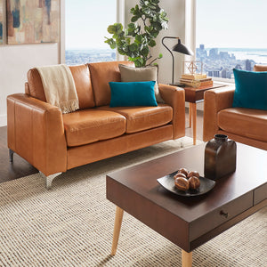 Caramel Leather Living Room Collection