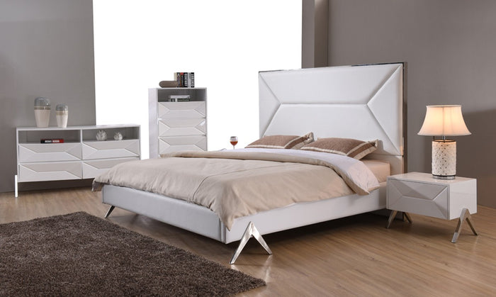 Candace Modern White Bedroom Collection