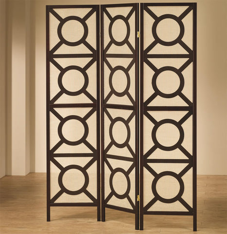 Circle Pattern Folding Screen