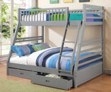 Cooper Twin over Full Bunk Bed with Storage in 5 Color Options