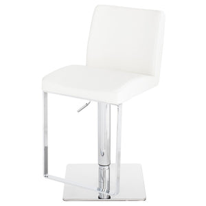 Matteo Leather Adjustable Bar Stool in 3 Color Options