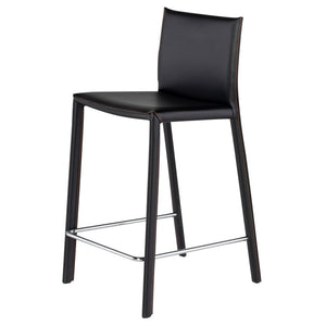 Bridget Leather Counter Height Stool in 3 Color Options