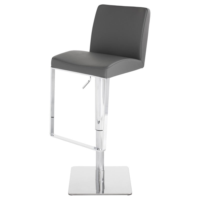 Matteo Leather Adjustable Bar Stool in 3 Color Options