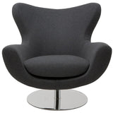 Conner Dark Grey Swivel Accent Chair