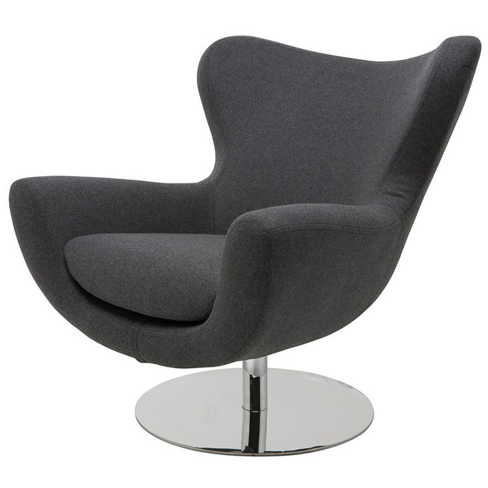 Conner Dark Grey Swivel Accent Chair