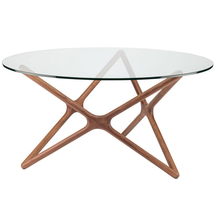 Star Round Glass Dining Table in 2 Sizes