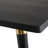 Scholar Black Oak Dining Table