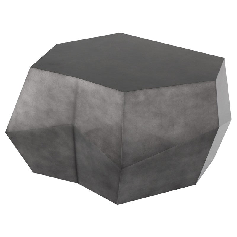 Gio Geometric Coffee Table in Pewter or Black