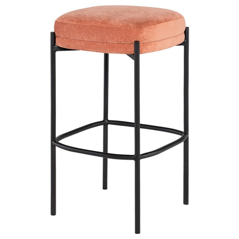 Inna Fabric Backless Stool in 2 Sizes and 5 Color Options