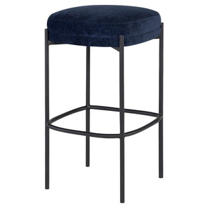 Inna Fabric Backless Stool in 2 Sizes and 5 Color Options