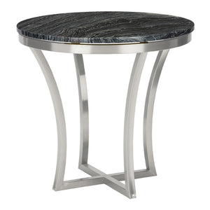 Aurora Black Marble Coffee Table in Gold or Silver Base