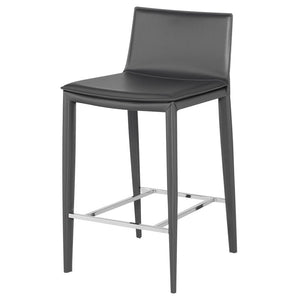Palma Leather Stool in 2 Sizes and 4 Color Options