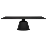 Taji Onyx Dining Table with Matte Black Base