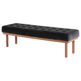 Arlo Tufted Fabric Bench in 3 Color Options