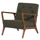 Eloise Fabric Mid Century Accent Chair in 3 Color Options