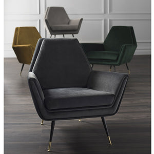 Vanessa Velour Accent Chair in 4 Color Options