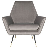 Vanessa Velour Accent Chair in 4 Color Options