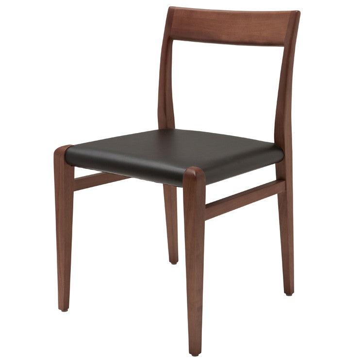 Ameri Black Leather Dining Chair