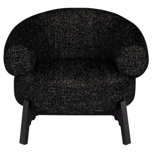 Romola Rounded Fabric Accent Chair in 4 Color Options