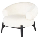 Romola Rounded Fabric Accent Chair in 4 Color Options