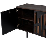 Blok Seared Oak Sideboard with Steel Doors in 2 Color Options