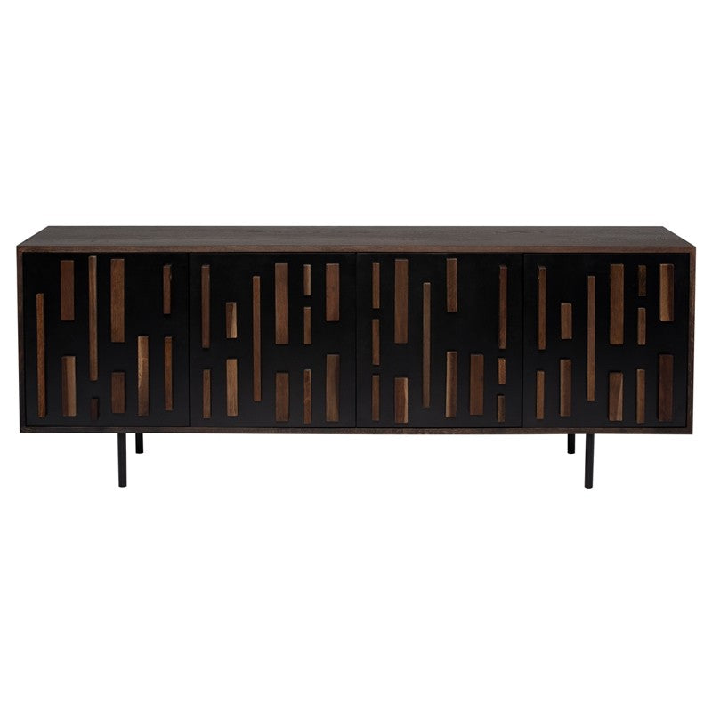 Blok Seared Oak Sideboard with Steel Doors in 2 Color Options