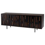 Blok Seared Oak Sideboard with Steel Doors in 2 Color Options