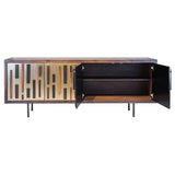 Blok Seared Oak Sideboard with Steel Doors in 2 Color Options