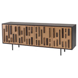 Blok Seared Oak Sideboard with Steel Doors in 2 Color Options