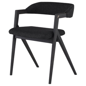 Anita Ebonized Oak Dining Chair in 2 Color Options