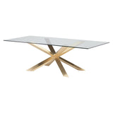 Couture Glass Dining Table in 2 Finishes & 2 Sizes