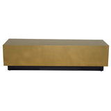 Asher Brushed Gold Coffee Table