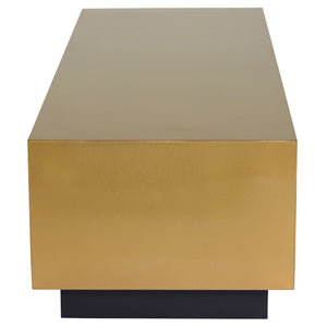 Asher Brushed Gold Coffee Table