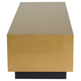 Asher Brushed Gold Coffee Table