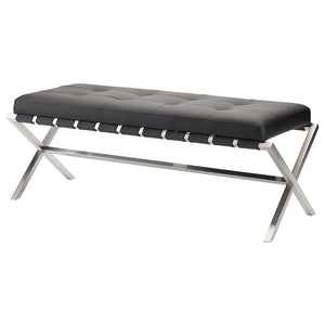 Auguste Tufted Bench in 2 Sizes and 2 Color Options