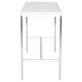 Verona Marble Counter Height Table with White Top