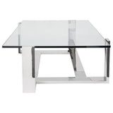 Flynn Modern Glass Coffee Table