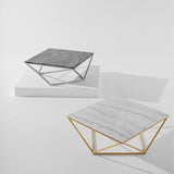 Jasmine White Marble Coffee Table in 3 Finishes